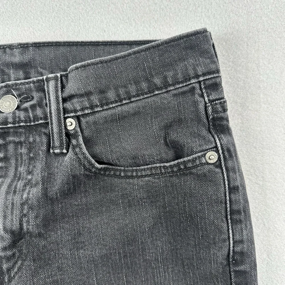 Levi's 514 Men's‎ Denim Jeans Size 29x30 Black Mid-Rise 5 Pockets